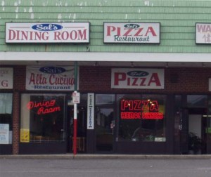 Sal's Pizza in Sayville, NY.  Picture taken in May 2003.
