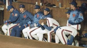 Dwight Gooden holds his head in his hands in the 1988 NLCS.  This just about sums it up.