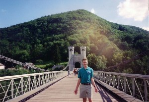 Me in front of a bridge somewhere in Germany.