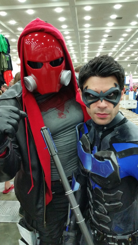 I was impressed by the Nightwing costume.