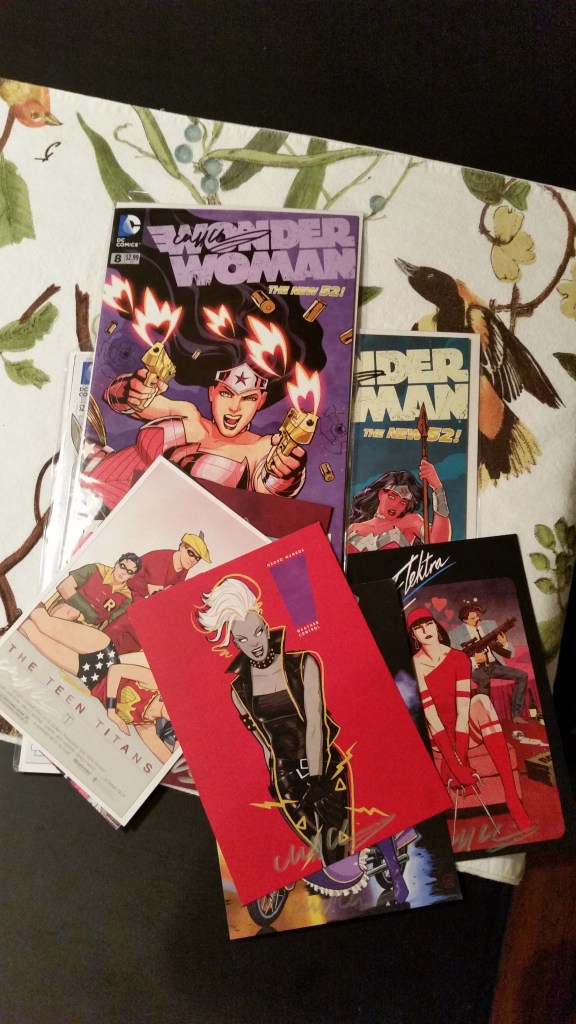 Several things I had signed by Cliff Chiang.