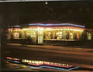 The Sayville Modern Diner circa 1996.  Taken from a 1997 calendar.  Photo by Pat Link.