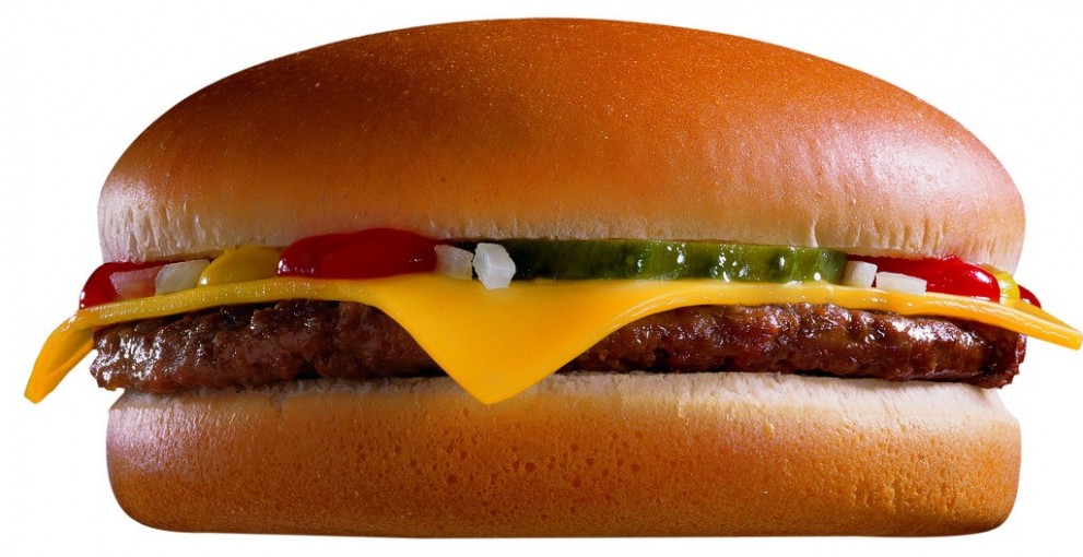 McDonald's cheeseburger